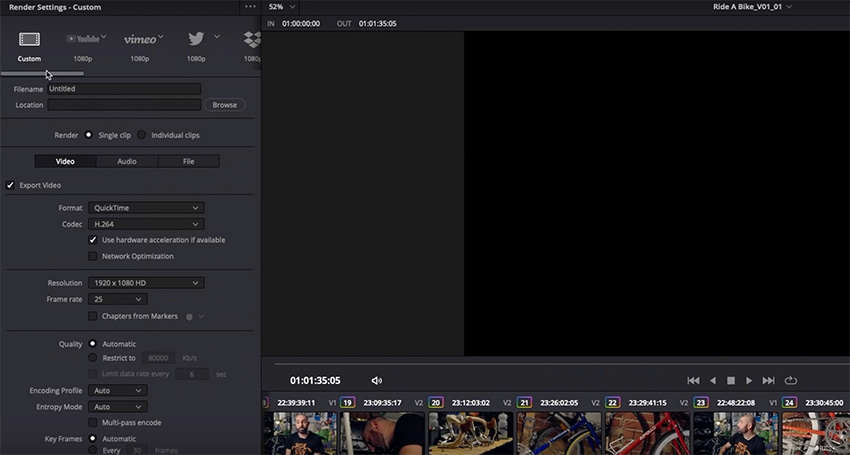 export from davinci resolve