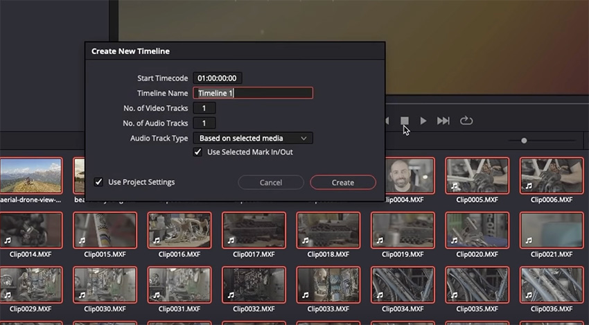 create timeline