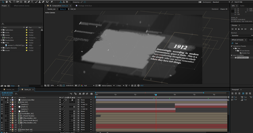 timeline slide default
