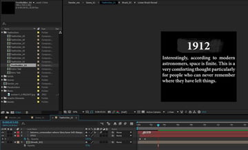timeline text edit