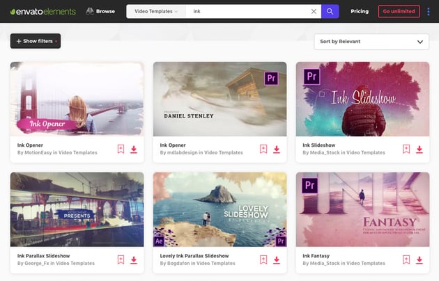 Envato Elements Adobe Premiere Pro