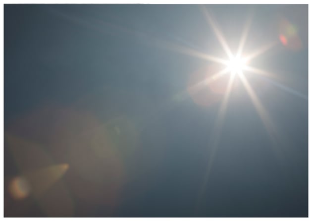 sunlight lens flare overlay