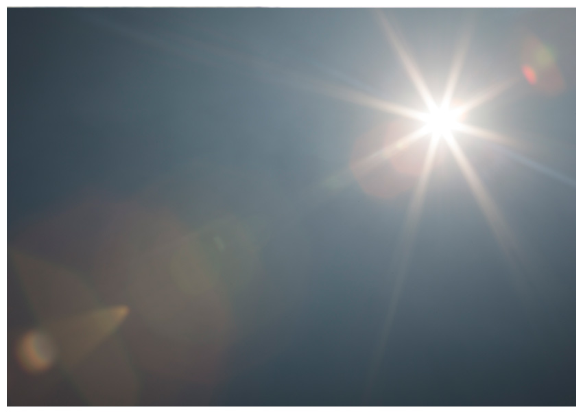 sunlight lens flare overlay