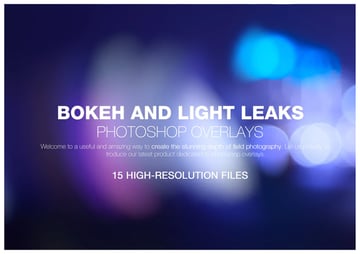 bokeh and light leaks optical flares