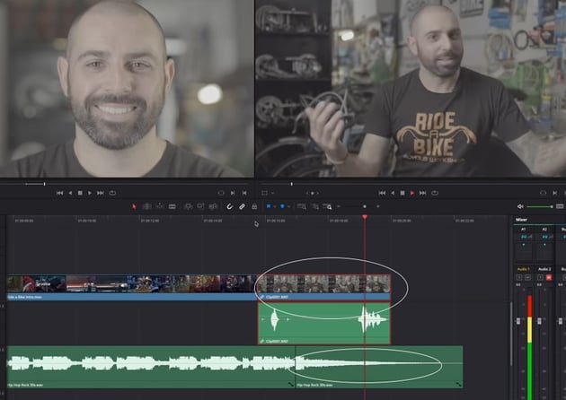 fitting the footage to the track