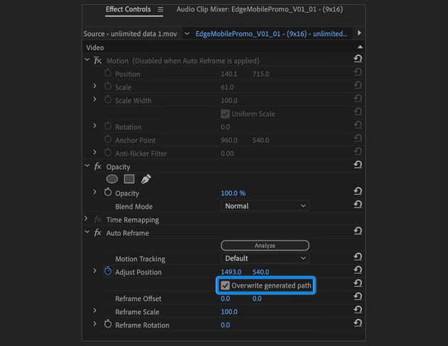 effect controls