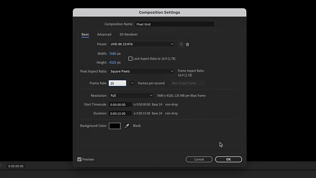 comp dimensions
