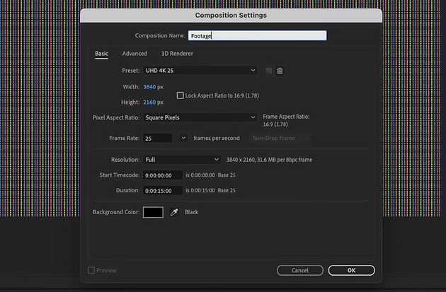 create new comp