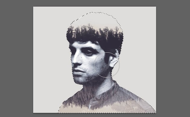 make the eyes area more clear and contrast