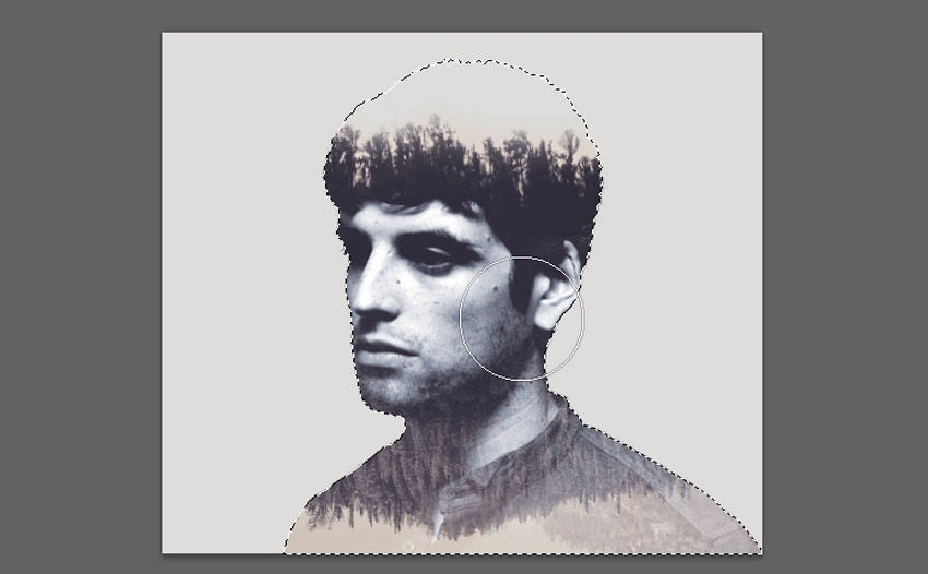 make the eyes area more clear and contrast