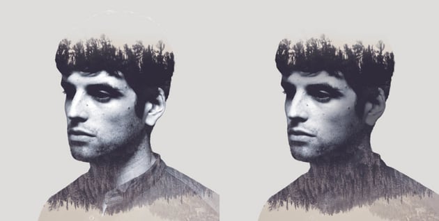 edit the neck of the portrait with the layer mask