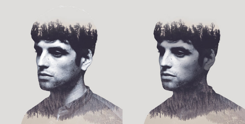 edit the neck of the portrait with the layer mask