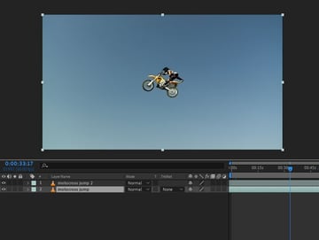 character mid jump