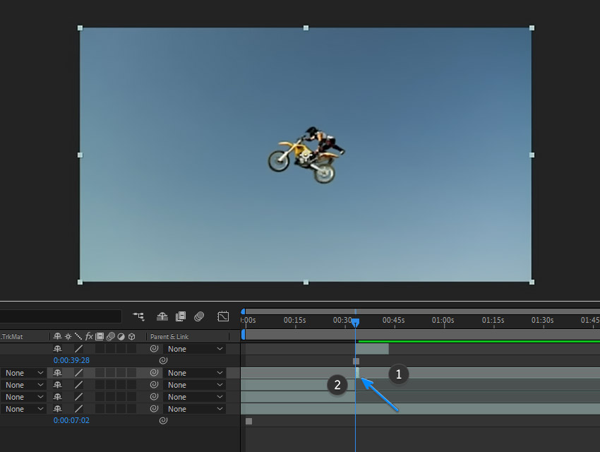 split the footage