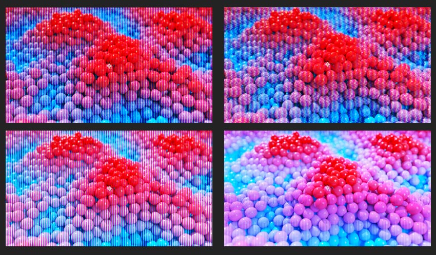 different overlay looks