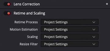 retime and scaling