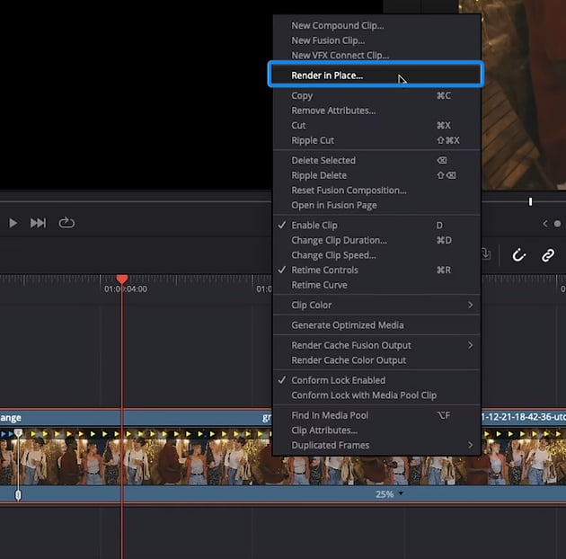 render in place