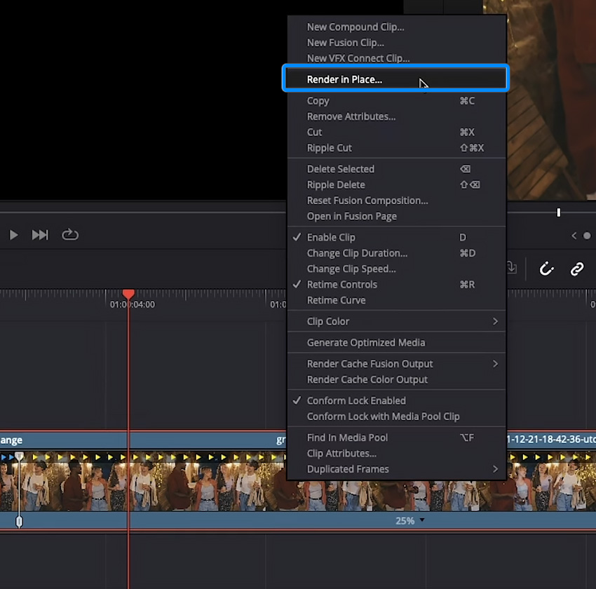 render in place