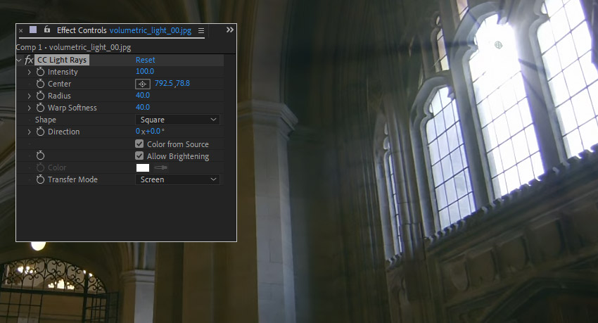 effect controls