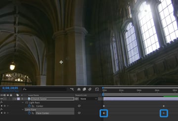 flare center keyframes
