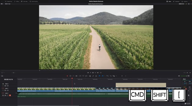 cutting footage