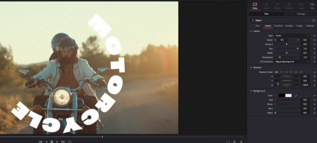 circle text