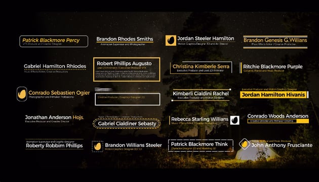 gold clean lower thirds