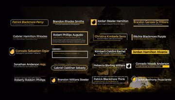gold clean lower thirds