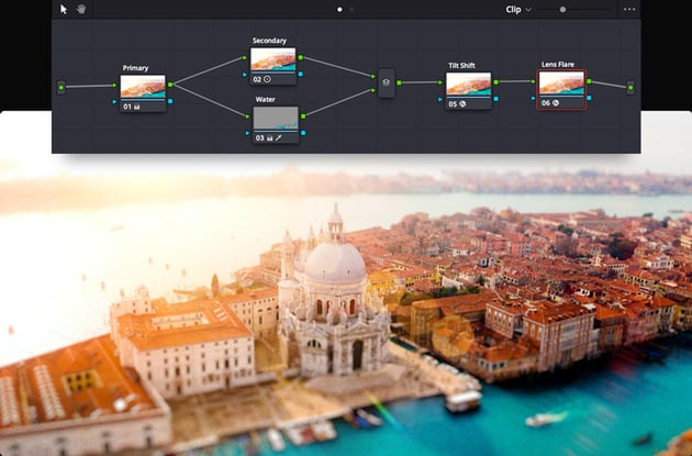 How nodes look in DaVinci Resolve. Image: Blackmagic Design