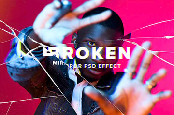 Broken Mirror Photo Effect