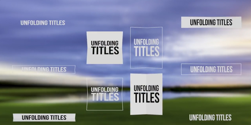 unfolding titles
