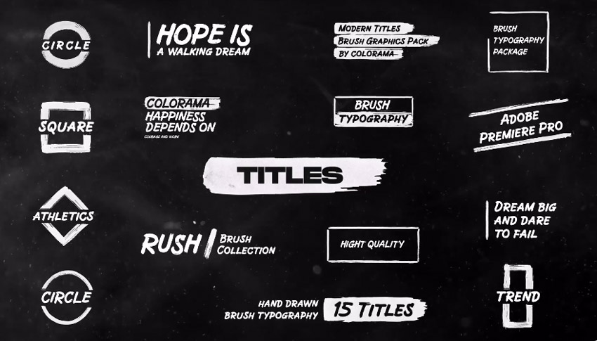 Brush titles