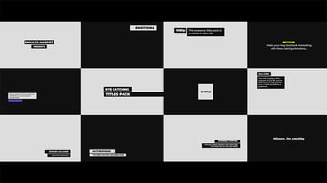 Catchy titles DaVinci Resolve templates