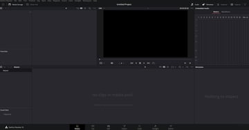 DaVinci Resolve workspace