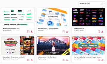 Elements video templates