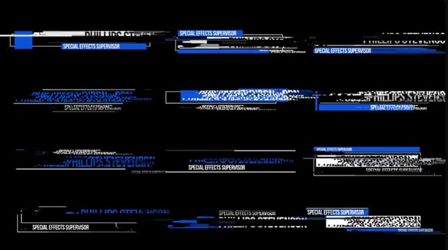 glitch lower thirds
