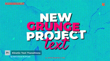 Kinetic text Premiere transitions