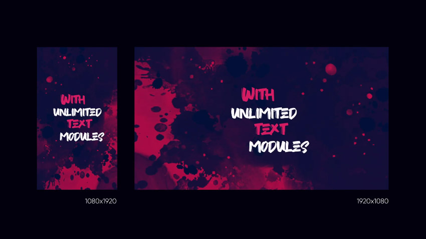 Lyric Video Template | Grunge Style
