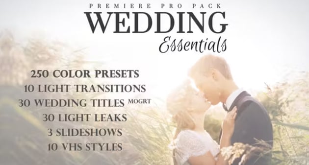 Wedding Essentials Pack for Premiere Pro