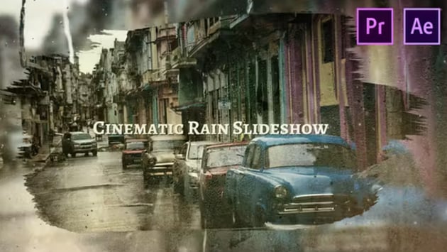 Cinematic Rain Slideshow