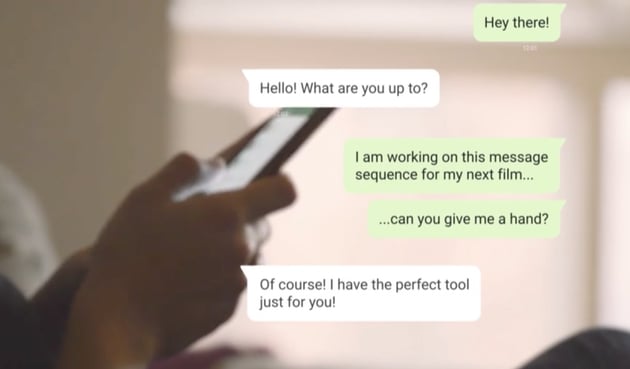 Text messaging effect Premiere Pro