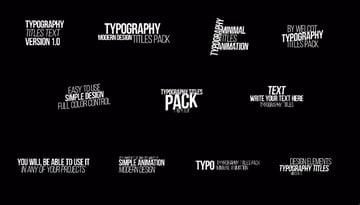 typography titles text