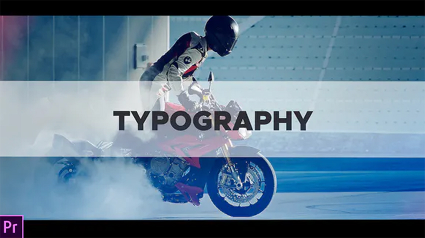 Typography intro title template