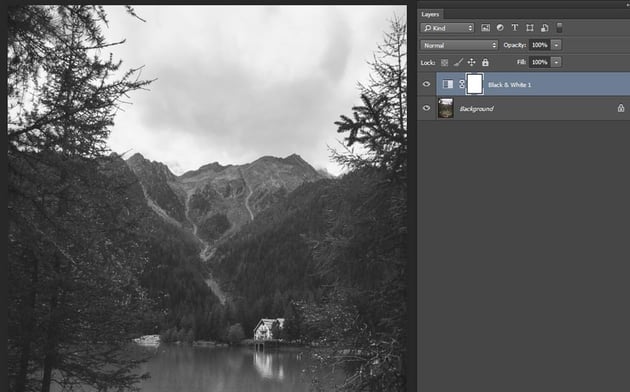 a non destructive adjustment layer