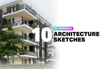 10 AI Architecture Sketch Photoshop Actions