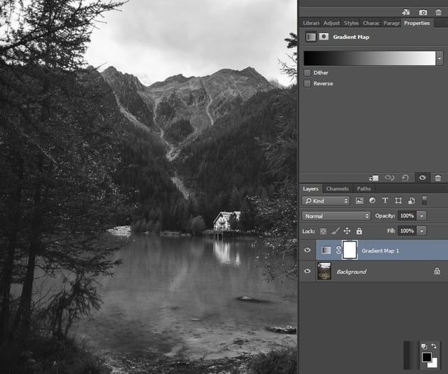 gradient map