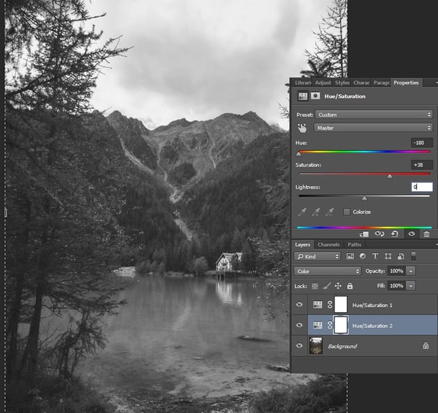 twin hue saturation method