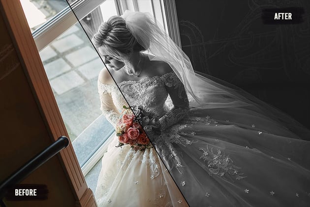 50 Black and White Wedding LUTs Pack