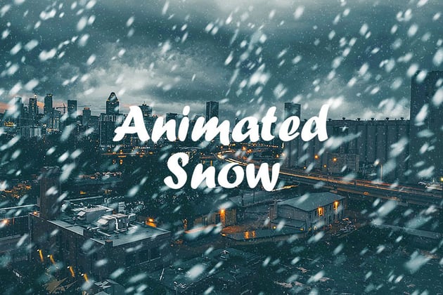Snow Animated Action Photoshop