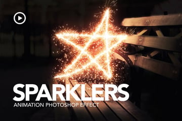 Sparklers Photoshop Animation Effect